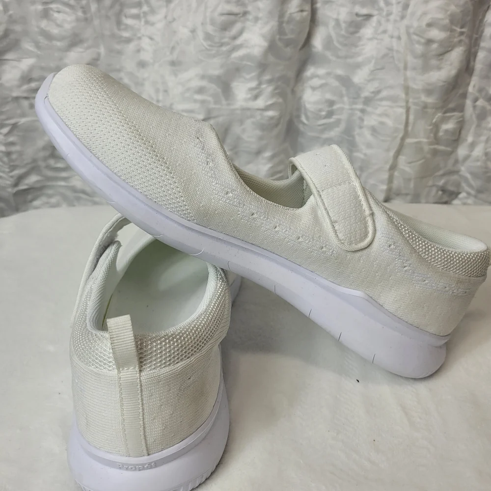 NIB Propét Women's Travel bound Mary Jane Flat Size 12 M (B) Off White - Picture 5 of 11